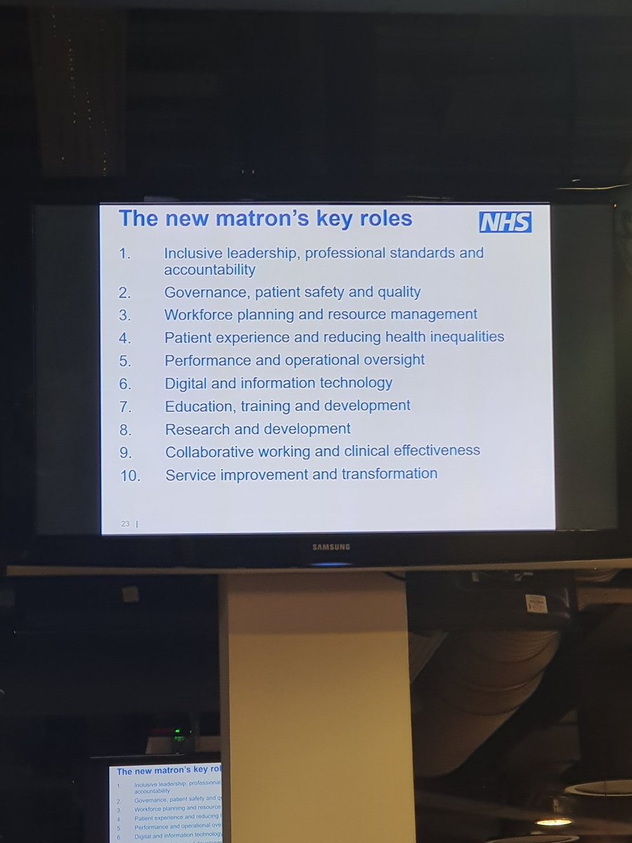 bernie_light's tweet photo. Such an inspirational day, hearing about the launch of the Matron Handbook and key priorities in nursing #matronnetwork #teamCNO made me so proud to be a Matron. Thank you @AArchysha  and all who were involved and made it happen https://t.co/tyPgZb7F0F