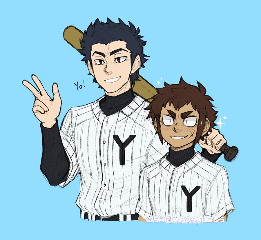 Shrimposaurus Didn T Get To Draw Anything For Raichi Day But Instead Have Some Daiya Scribbles That Have Been Sat In My Folder For Literally Months Daiyanoace Aceofdiamond Diamondnoace Dna Todorokiraichi