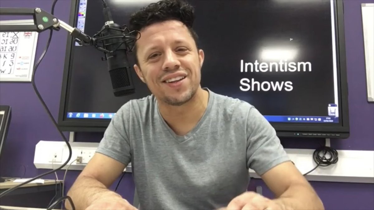 intentism's tweet photo. Intentism shows 2-5 are now on YouTube. These are the official podcasts from the #Intentism art movement. Subjects covered include #fakenews, #deepfake, #BillCosby, #MichaelJackson. Including quotes from #Derrida to @rickygervais https://t.co/uVUp2cmTEW https://t.co/gUUSgsjdcq