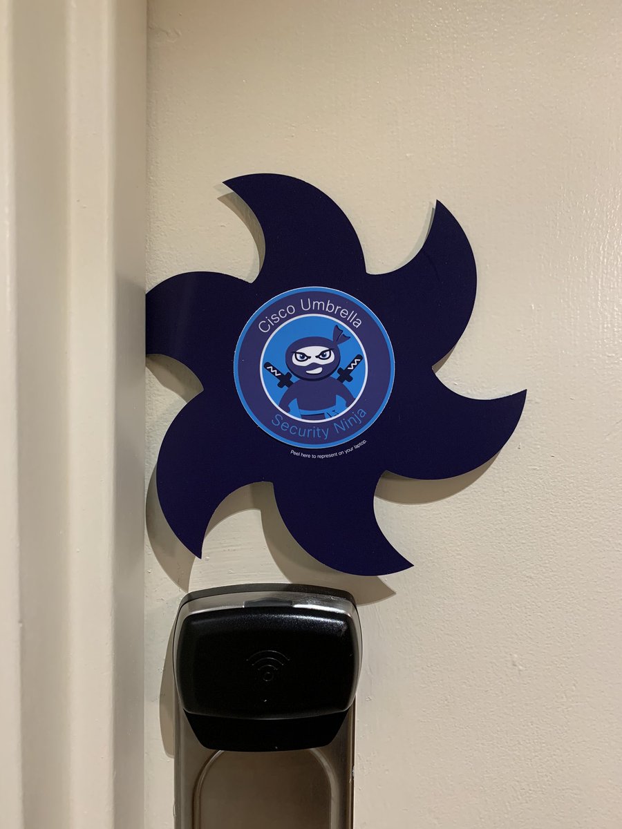 CiscoUmbrella's tweet image. Did our #SecurityNinja tag your room last night?

Stop by our booth and try to stump our real security ninjas with your questions for a chance to win a @Sonos Play:5 🎼 #RSAC