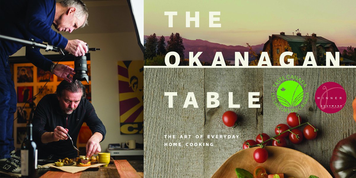 We have a few spots left for our Thursday Supper Series with Chef Rod Butters THIS Thursday evening.  Enjoy dinner created from recipes from this award-winning #cookbook 
bit.ly/2wSOkJL 
#kelowna #okanagan
