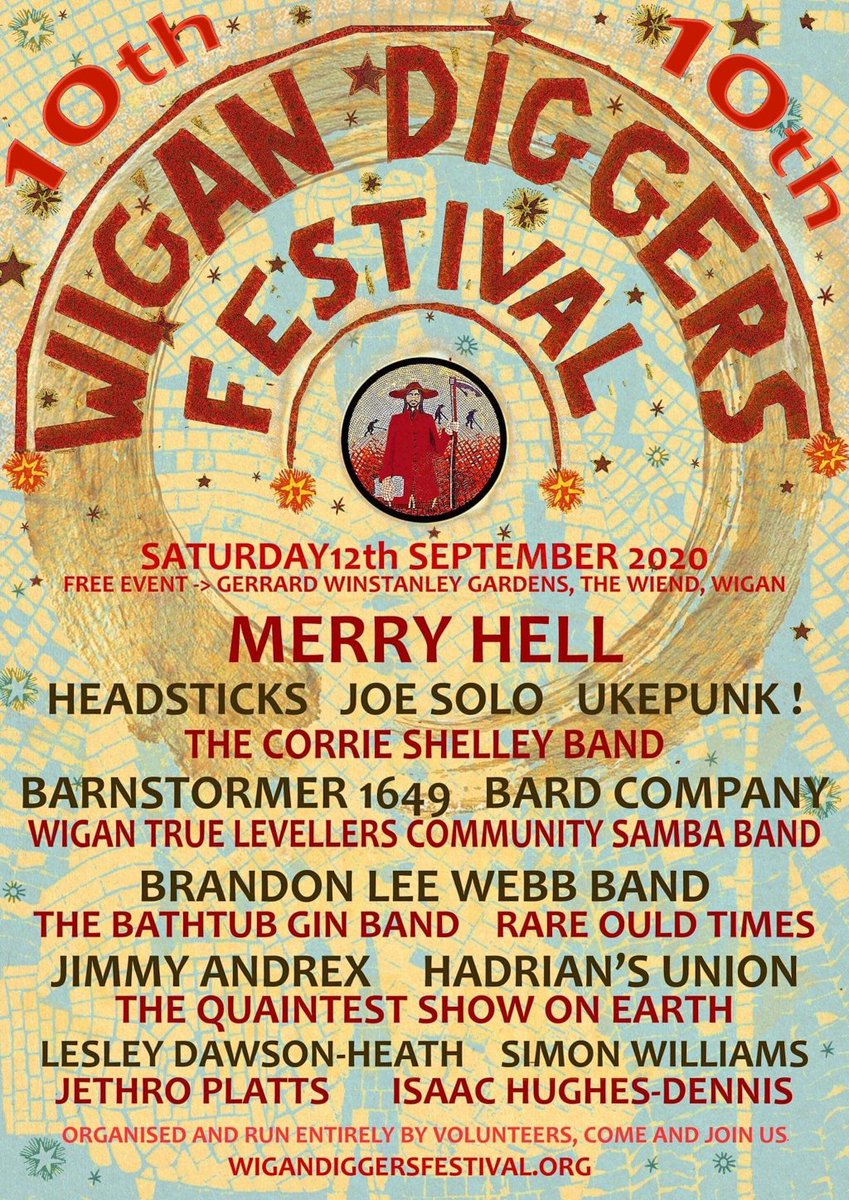 WiganDigger's tweet photo. 10th Wigan Diggers’ Festival – Saturday 12th September 2020 https://t.co/x88Klc3c6R https://t.co/Xvld7uCXwH