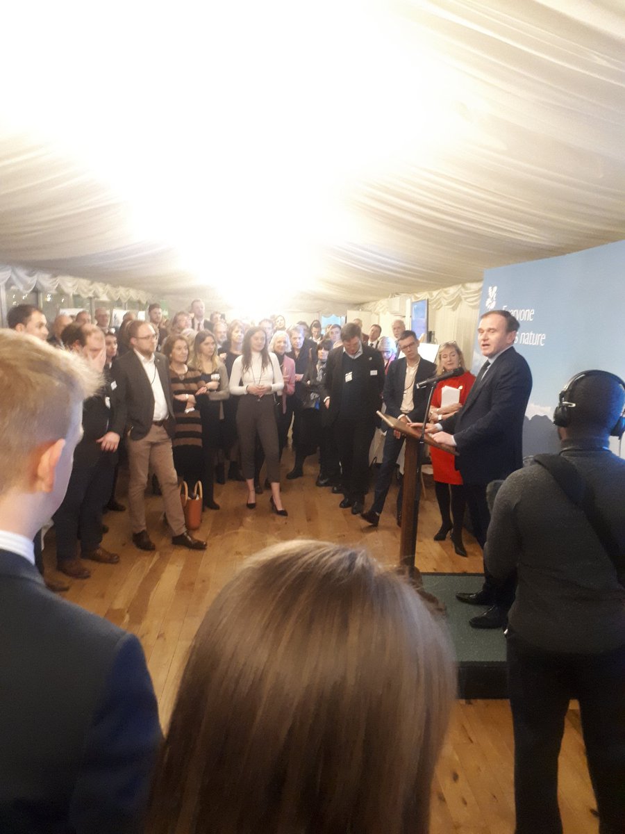 WWF_UK_Politics's tweet photo. 'Nature is going be at the heart of everything we are doing in @DefraGovUK over the next 12 months'
SoS George Eustice sets out the Gov'ts ambitious programme to tackle biodiversity loss in #2020SuperYear - brilliant event celebrating 125 years of @NTExtAffairs https://t.co/LWqWTMBZVQ