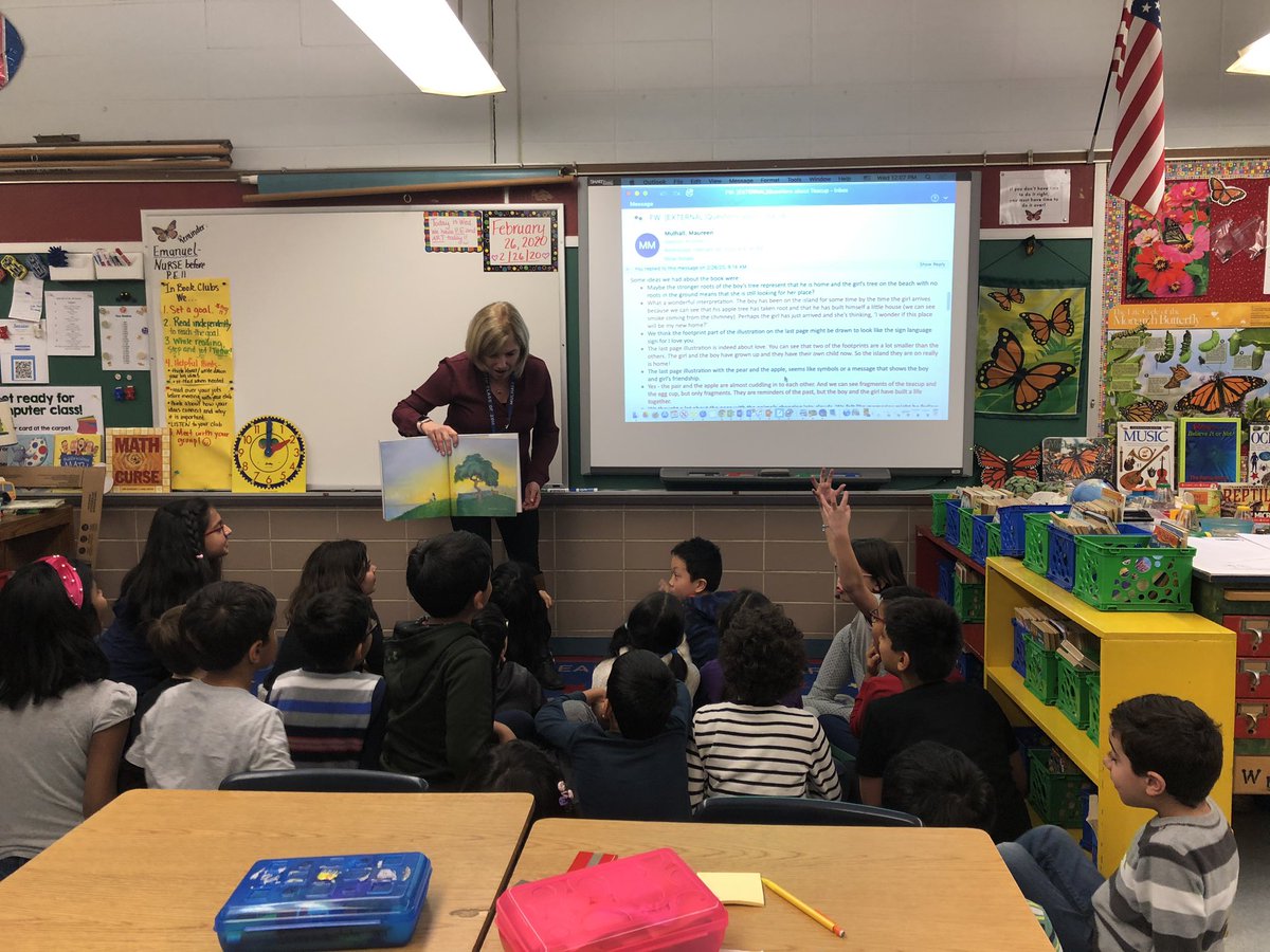 Ms. Davison’s 3rd grade reading a reply from illustrator Matt Ottley! They shared their interpretations of his work in the book Teacup by Rebecca Young in a letter and he replied answering every single one of their questions! Amazing! <a href="/WWP_Schools/">WW-P School District</a> <a href="/BuellPatricia/">Patricia Buell</a> <a href="/MauriceHawkWWP/">Maurice Hawk School</a>