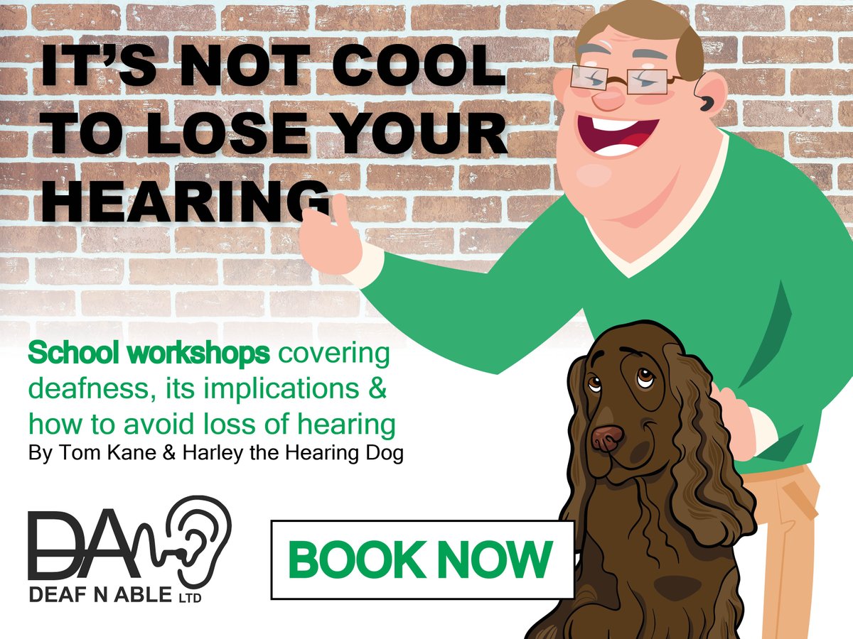 deafnable's tweet photo. Good Evening #midlandshour Deaf N Able offer workshops to education and work places to help raise awareness of the growing deafness issues in our society, contact us to discuss further or book your workshop today #supportlocal #deafness #raiseawarwness #industrynoise #education https://t.co/gJ5FttzTks