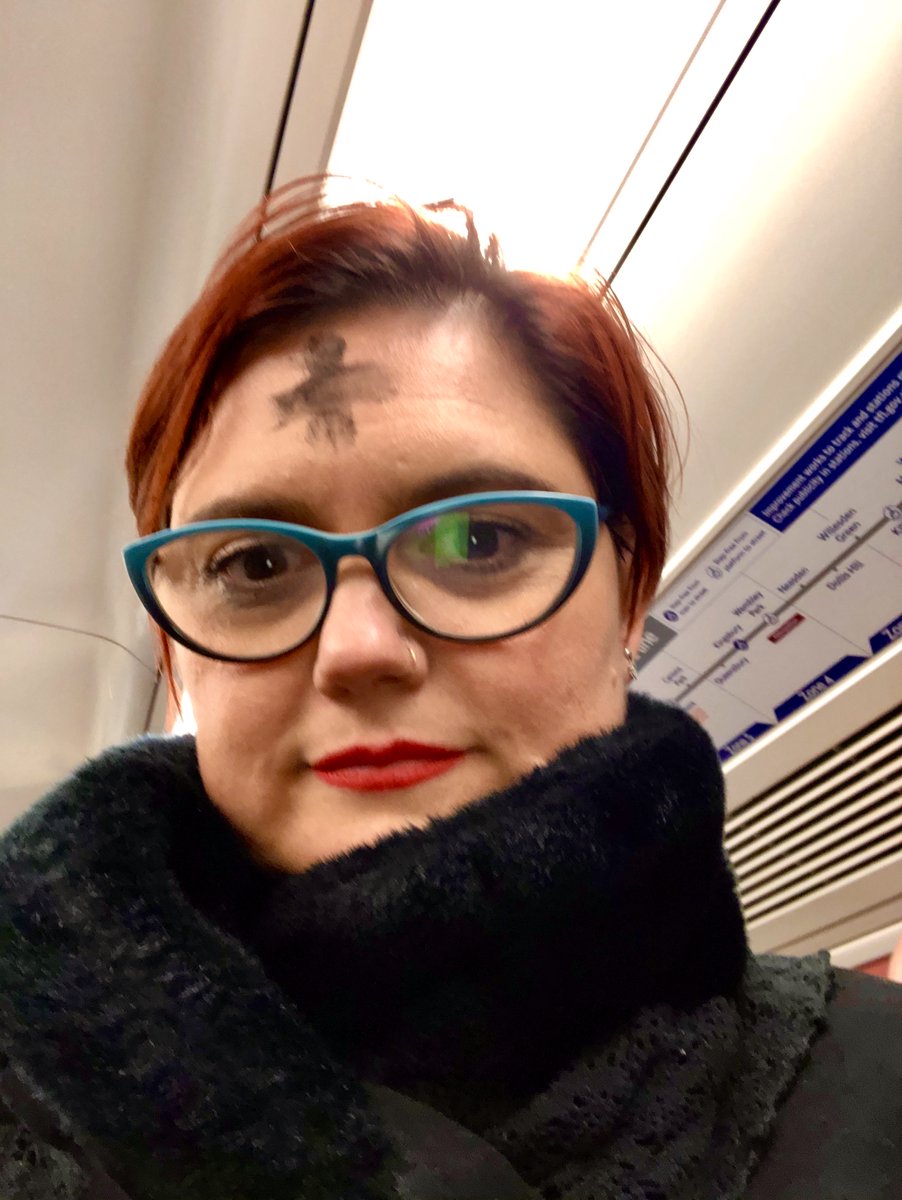 revheath's tweet photo. Kept wondering why everyone was staring at me on the tube and then I’d remember #AshWednesday #rememberyouaredust https://t.co/7cmeXiPKXO