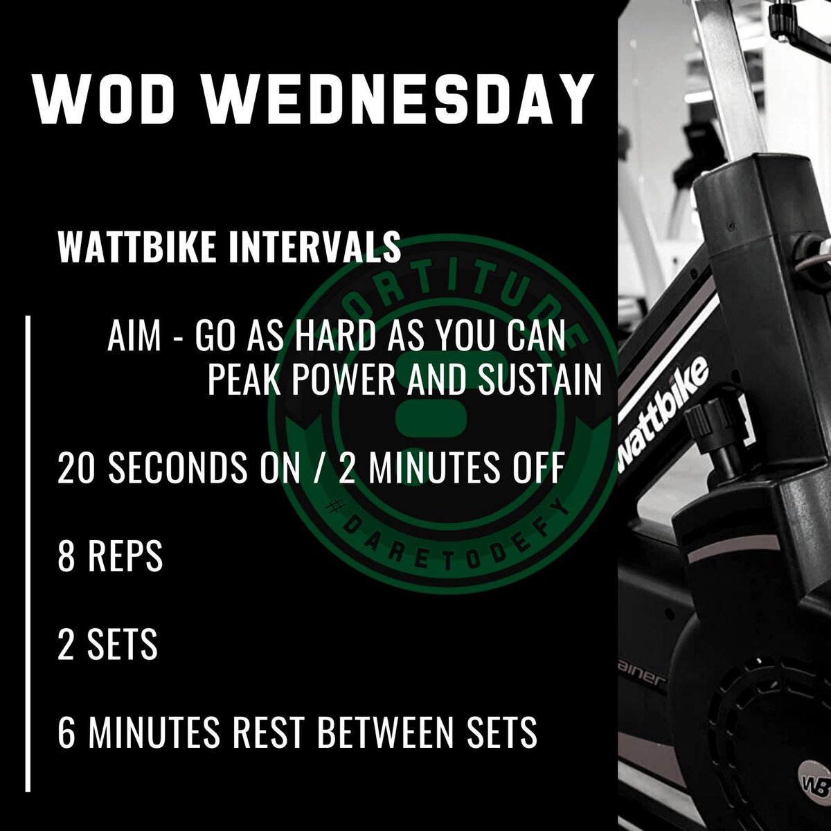 TMGoalkeeping's tweet photo. WOD WEDNESDAY STRIKES AGAIN
#SprintIntervals is the theme of today. Get yourself nice and warmed up for this one! Look to push really hard during those 20 seconds and gently tick over during the rest period to maximise this one! #WodWednesday #FortitudeGoalies #FortitudeHockey https://t.co/IAELIT4hBB