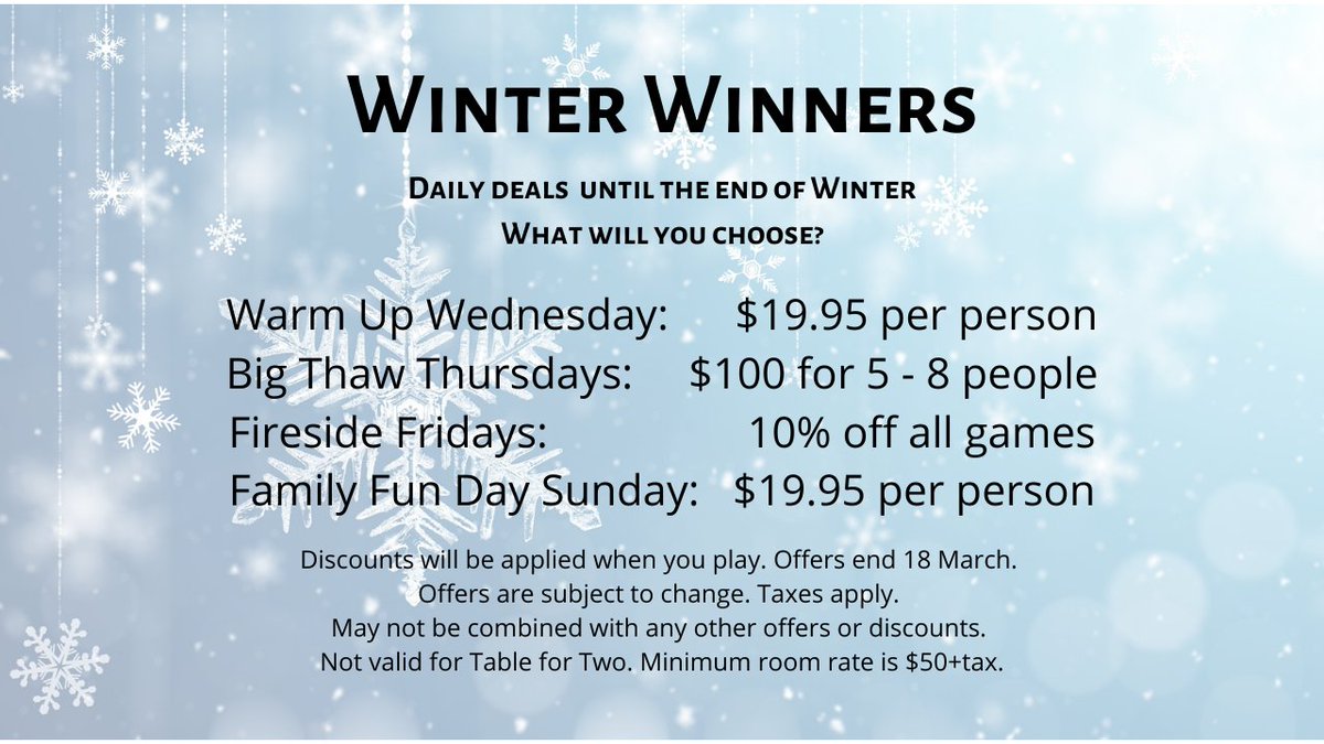 Now is your chance to try an Escape Game. Be beware, you might get addicted to them! #YQG #WinterFun #AreYouSmarterThanTheRest