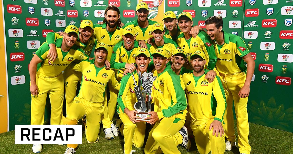 cricketcomau's tweet photo. Australia have never looked in better shape to win the #T20WorldCup than they do right now following the 2-1 series win in South Africa #SAvAUS 

@martinsmith9994 | https://t.co/b02Hd6ezVN https://t.co/Oo4PT6rR9v