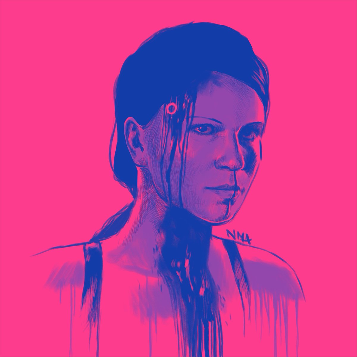 nma_nekro's tweet image. 26: // _PINK

#FebDechART #DBH #Traci #BlueHairedTraci #AmeliaRoseBlaire 
@AmeliaRBlaire