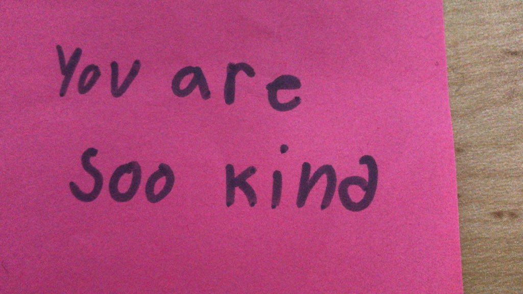 Found this on my desk today ❤️ #PinkShirtDay2020 #lionsbayschool <a href="/WestVanSchools/">WestVanSchools</a>