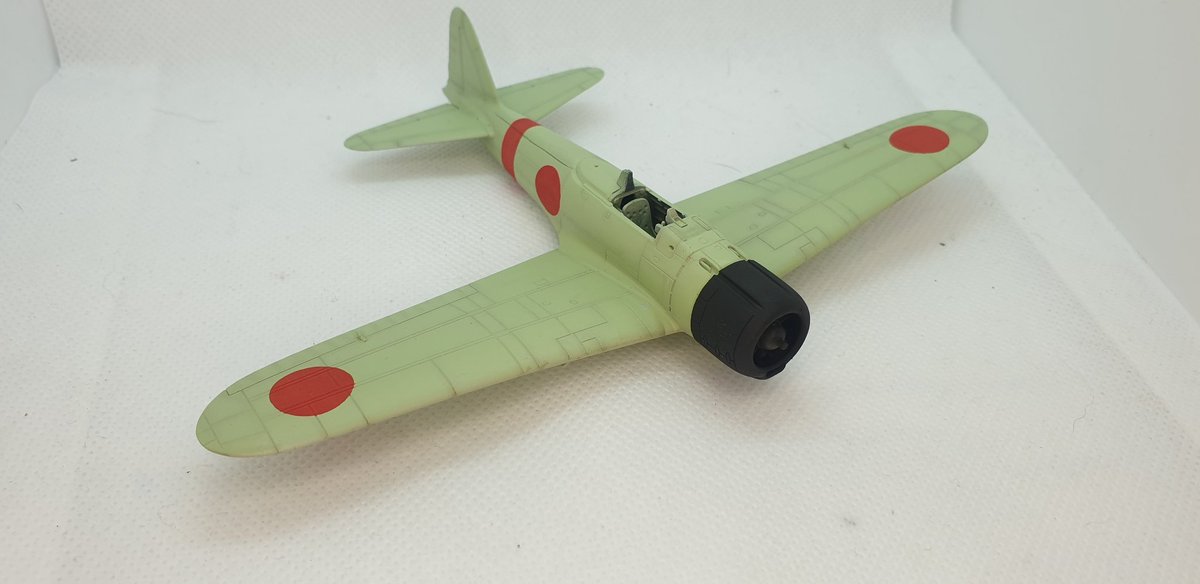 Plastic_Alchem's tweet photo. After painting time for the roundels. #ww2 #japanese #Zero #miniaturas #miniatures #scale #scalemodel #172scale #plasticalchemist #scalemodelworld #plasmo #Orlee #modelcraft #airbrush #stencils #scaleup #plasticmodel #Airfix #commissionbuilds #plasticmodelworld #weathering https://t.co/BTVxwD1eDB