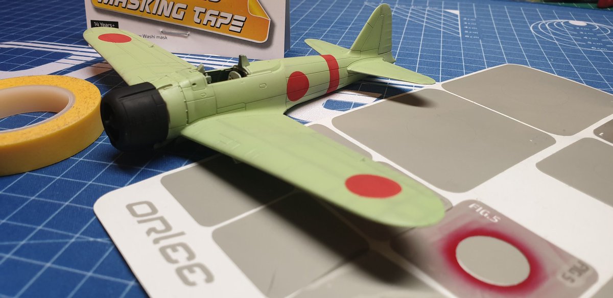 Plastic_Alchem's tweet photo. After painting time for the roundels. #ww2 #japanese #Zero #miniaturas #miniatures #scale #scalemodel #172scale #plasticalchemist #scalemodelworld #plasmo #Orlee #modelcraft #airbrush #stencils #scaleup #plasticmodel #Airfix #commissionbuilds #plasticmodelworld #weathering https://t.co/BTVxwD1eDB
