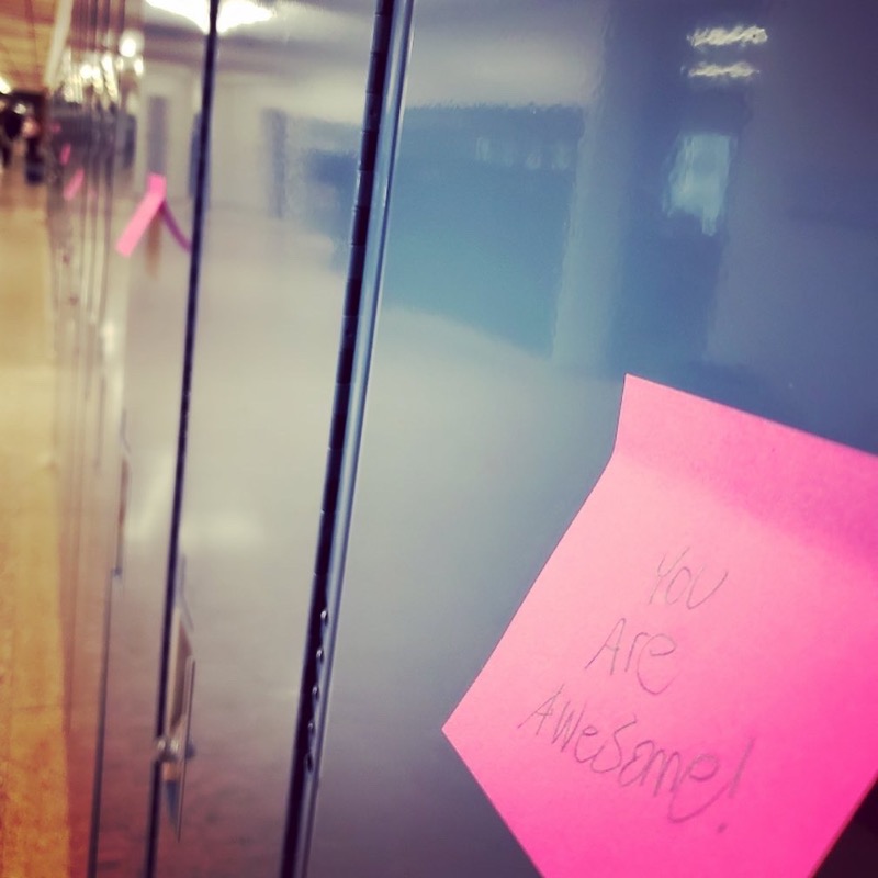 PCWilsonWPS's tweet photo. #PinkShirtDay shenanigans! #antibullying awareness and #positivitypostit fun. #choosekindness be #partofthesolution
Awareness, education and support to inspire change! #hsro #woodstockpoliceservice @CassGuidance @HuronPark @WCIRedDevil @smchs_gwp https://t.co/GblFKSGfPs