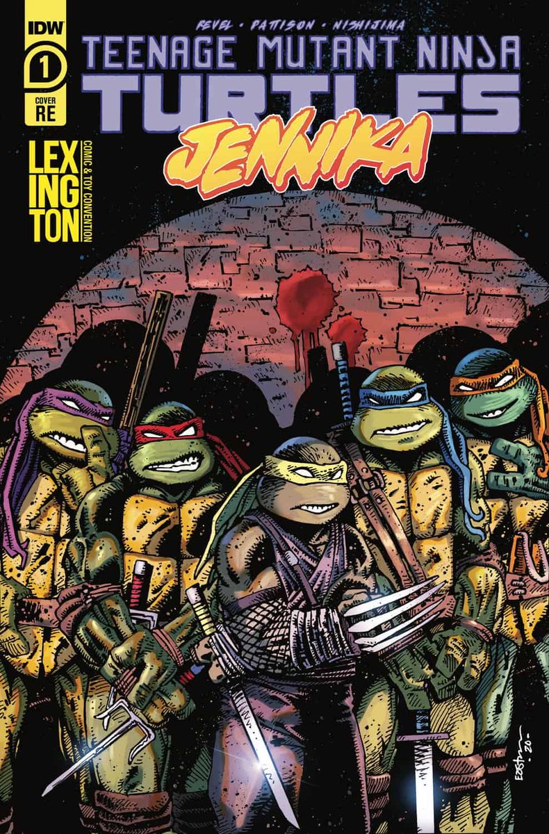 TMNT JENNIKA #1 REVEL COVER IDW COMIC TEENAGE MUTANT NINJA TURTLES