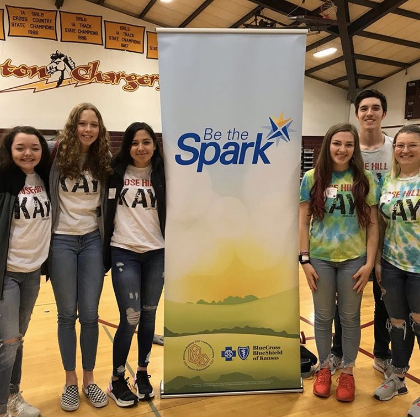 Kansas_KAY's tweet photo. What a great way to finish off the 2020 edition of the #KAYUnitConference! @BurrtonSchools was full of great students, awesome service projects, and tons of excitement for KAY Leadership Camp! What was your favorite part of the conferences? https://t.co/aeg74dpP2s