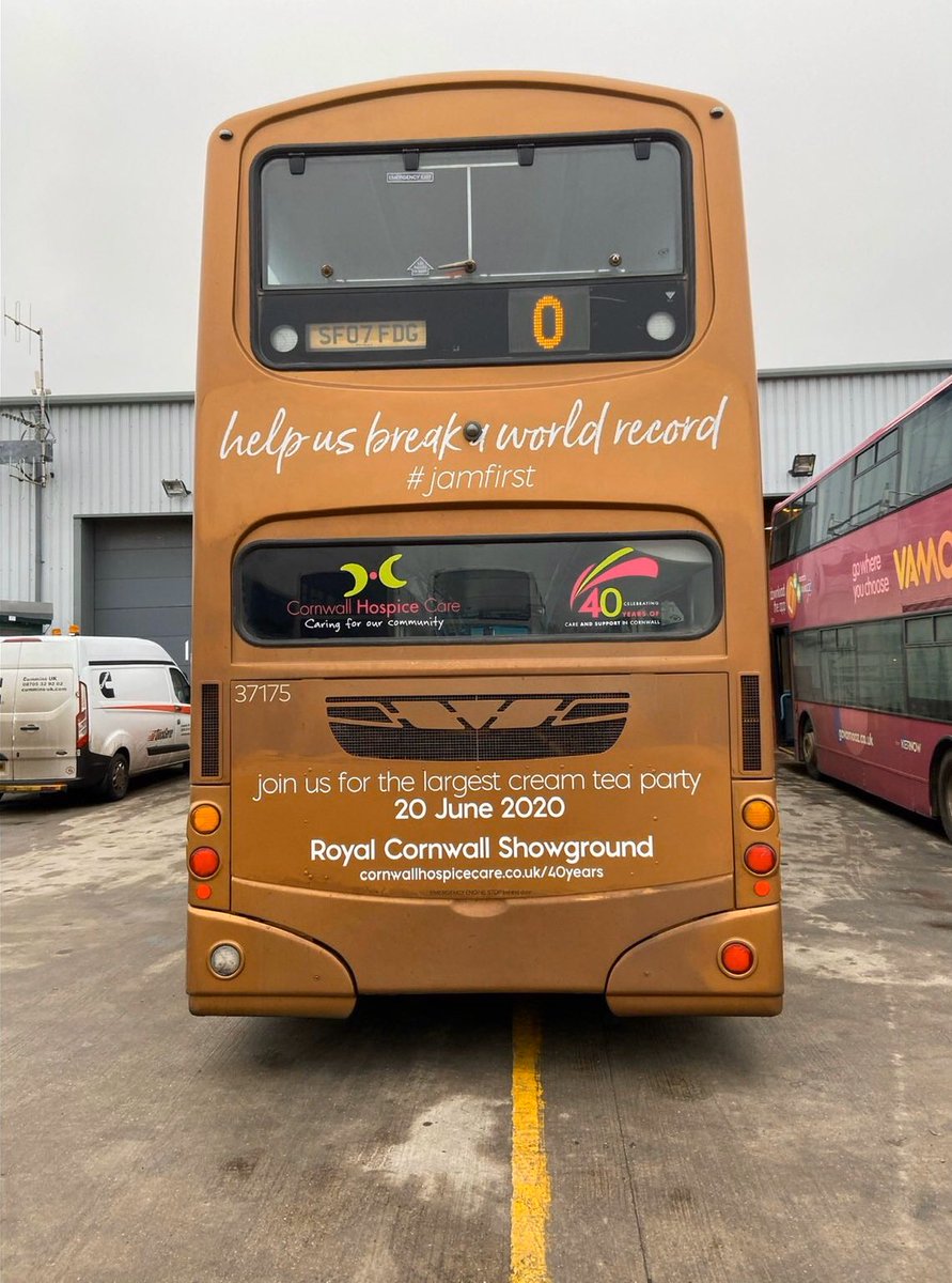 Anybody seen the <a href="/OfficialMadein1/">Official Made in Cornwall</a> <a href="/TruronianC/">Truronian Coaches</a> bus yet #CornwallHour? Join us for the #LargestCreamTeaParty #WorldRecord attempt at the <a href="/RoyalCornwall/">Royal Cornwall Show</a> showground on the 20th of June! #JamFirst