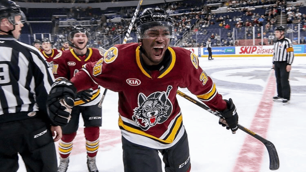 hockeymanitoba's tweet photo. Today’s featured Manitoba-born player for #BlackHistoryMonth is Chicago Wolves forward Jermaine Loewen (Interlake Minor Hockey, Arborg):
- Team Manitoba (2013-14)
- First Jamaican-born player drafted into the NHL (2018, Dallas Stars)
- Scored first AHL goal on December 7, 2019 https://t.co/0AQCTsPJ0i