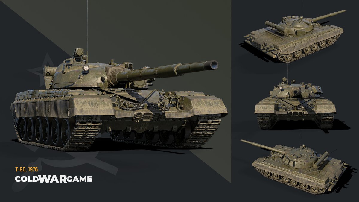 Cold_War_Game's tweet photo. Cold War Game Unit of the Week #14
Find out more about the Cold War Game's most modern Soviet tank T-80: https://t.co/iNIU158jBD

#ColdWarGame #CWG #coldwar #T80 #Tank #RTT #RTS #Strategy https://t.co/wODQNKlJ3j