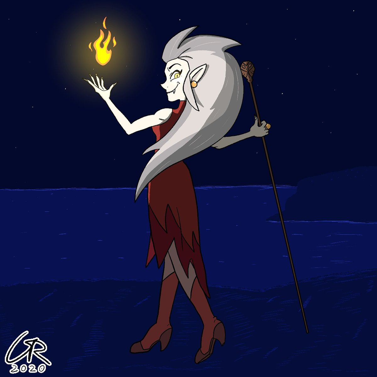 DrawsGiulio's tweet photo. Ora che finirà Steven Universe dovrò colmare il vuoto con un altro show, credo di averlo trovato 
#fanart #theowlhouse #hylda #theowllady #cn #cartoonnetwork #fantasy #witch #owl #night #clipstudio #digitalcoloring #digitaldrawing #wacom #light #flame #sea #paesaggio https://t.co/Ibo6vrKRWt