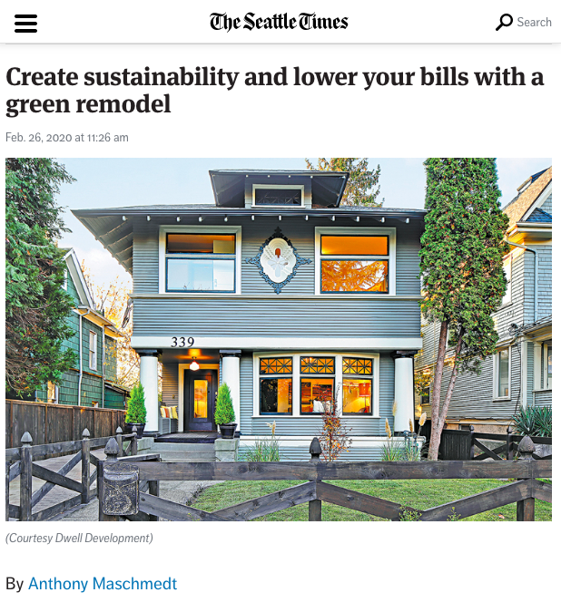 dwelldbseattle's tweet photo. Dwell Principal, Anthony Maschmedt, covering the benefits of a green remodel and renovation best practices with @seattletimes ๐https://t.co/ChimVQ5eu5 #SustainableDevelopment #seattlehomes #seattlebuilders #greenbuilding #greenhomes https://t.co/pODlJfmZ8S