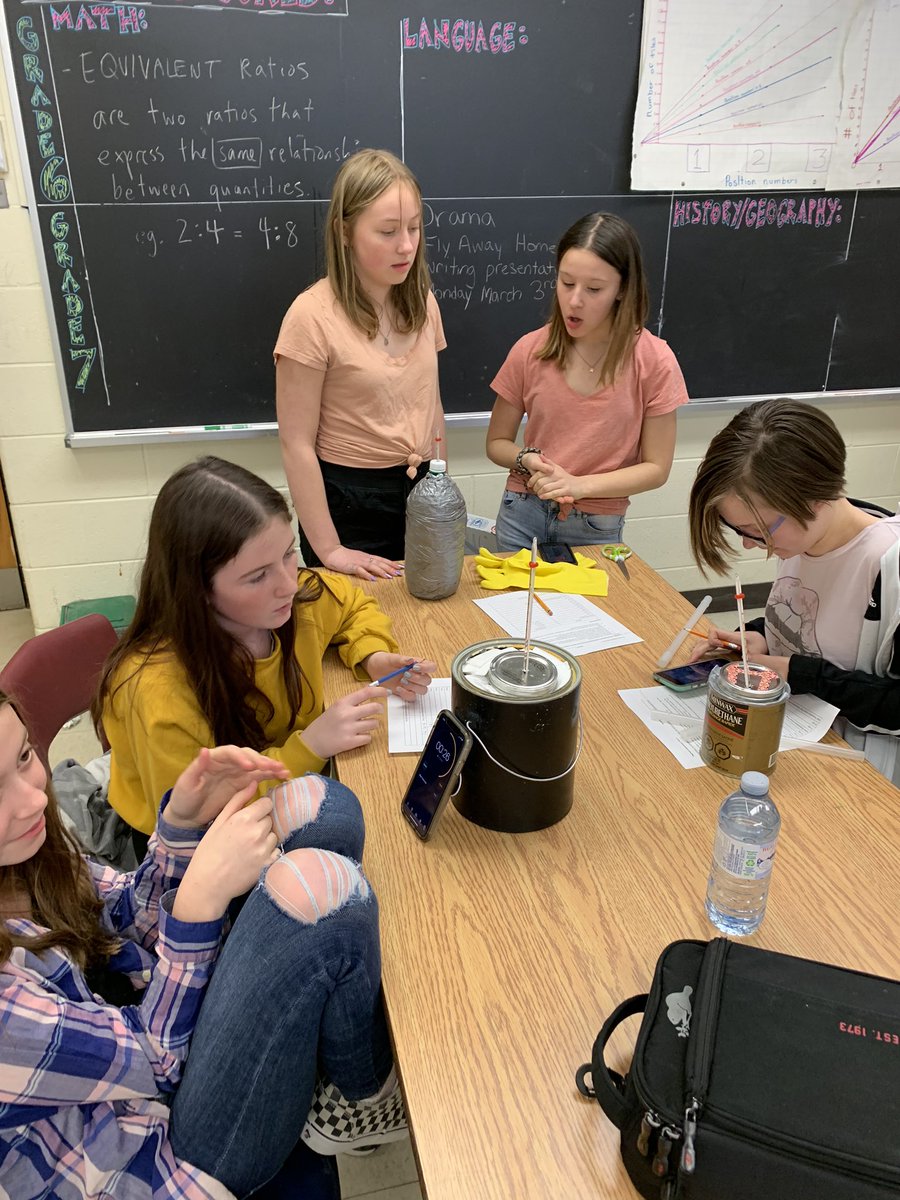TosCentral67's tweet photo. Today was Thermos testing day for our Grade 7s! @TosorontioPS @SCDSB_Schools #SCDSBScience #heatunit https://t.co/L86dSYOZud