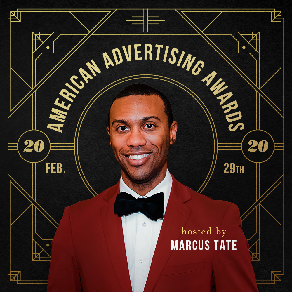 Announcing our second emcee for the #aafawards this Saturday: Marcus Tate! You won't want to miss this event. (Get tickets: eventbrite.com/e/2020-america…)