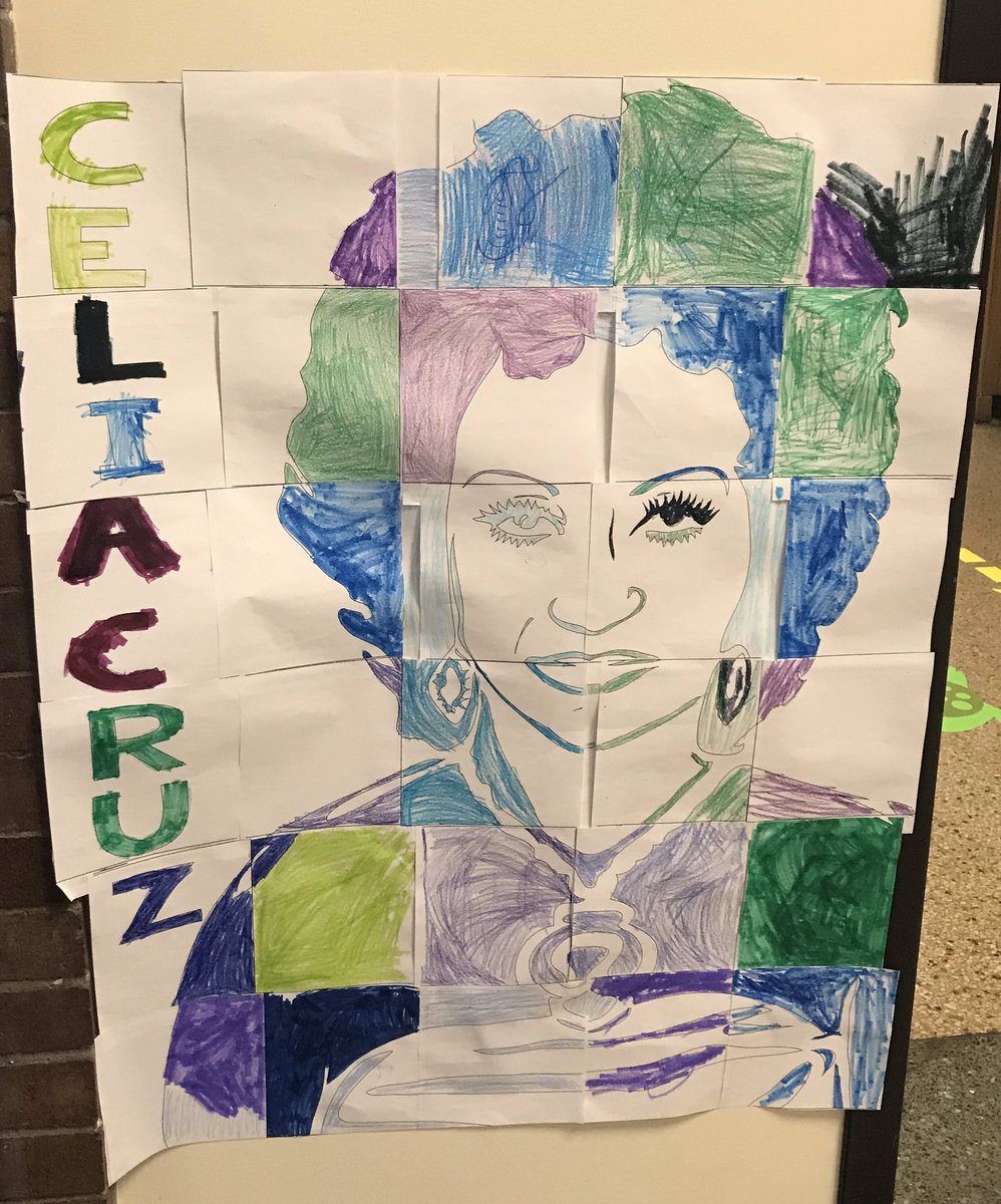 IrvingEspanol's tweet photo. #irving97 @planek1stgrade Ss collaborated as they learned about #CeliaCruz’ life and accomplishments as we celebrate #BlackHistoryMonth #afrolatina #WeAreD97 https://t.co/adjaNFgY1Q