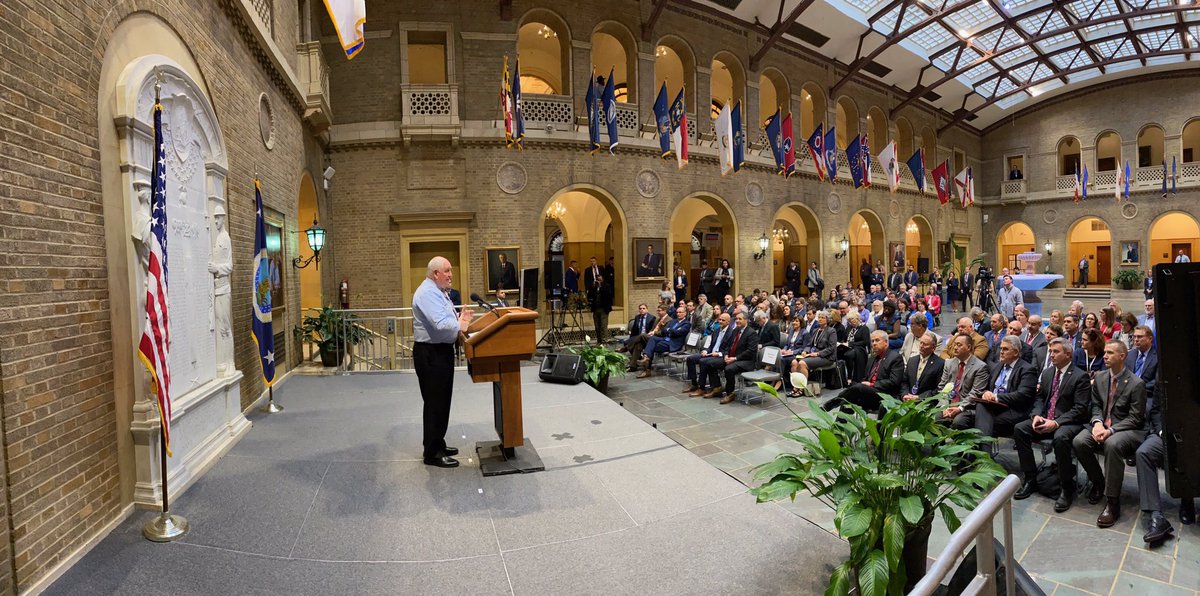 SonnyPerdue's tweet photo. It is important to hear from those who are closest to the agriculture community in each of our 50 states. Today, @nasda came to @USDA for a fruitful discussion on the issues facing the industry. https://t.co/bWODZXBhJO