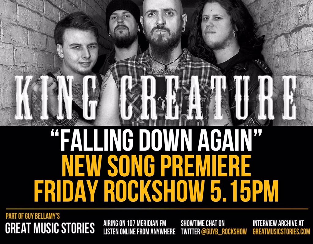 GuyB_rockshow's tweet photo. Brand new @KingCreature1 song is called #FallingDownAgain and it gets its premiere this Friday on my rockshow airing on https://t.co/BL6KRWYsQZ
@MarshallRecs https://t.co/EO2UwM73AT