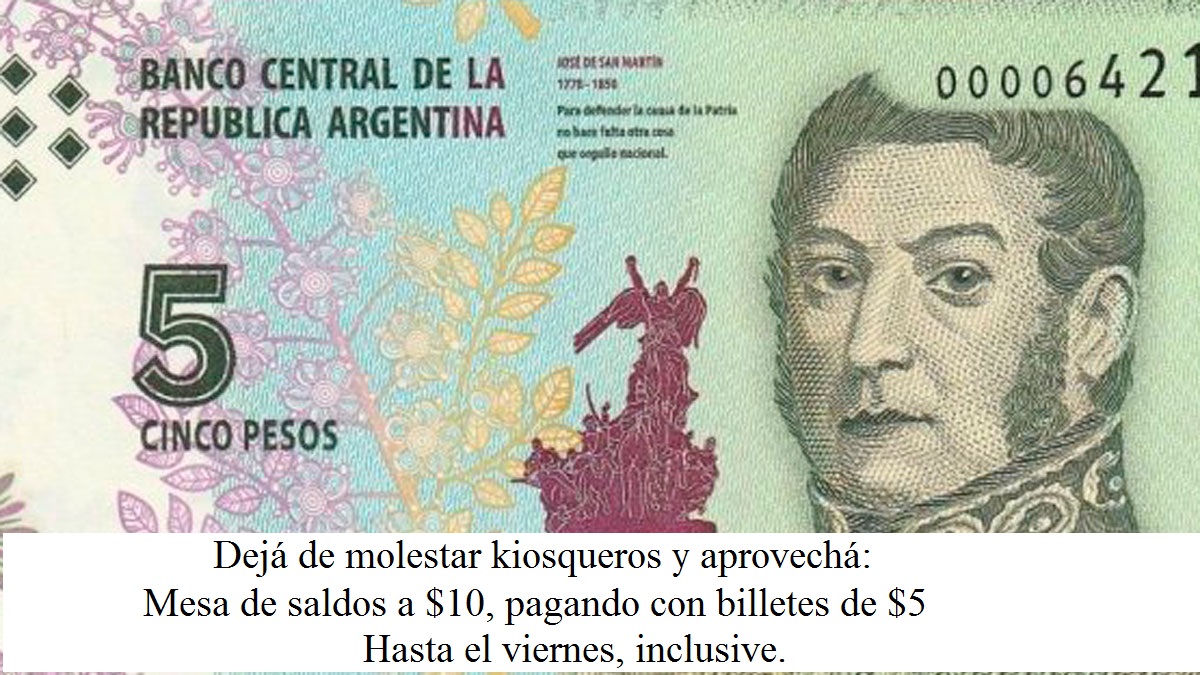 Temporada de remate, 
un servicio a la comunidad, dicen (y compartimos).
Venite