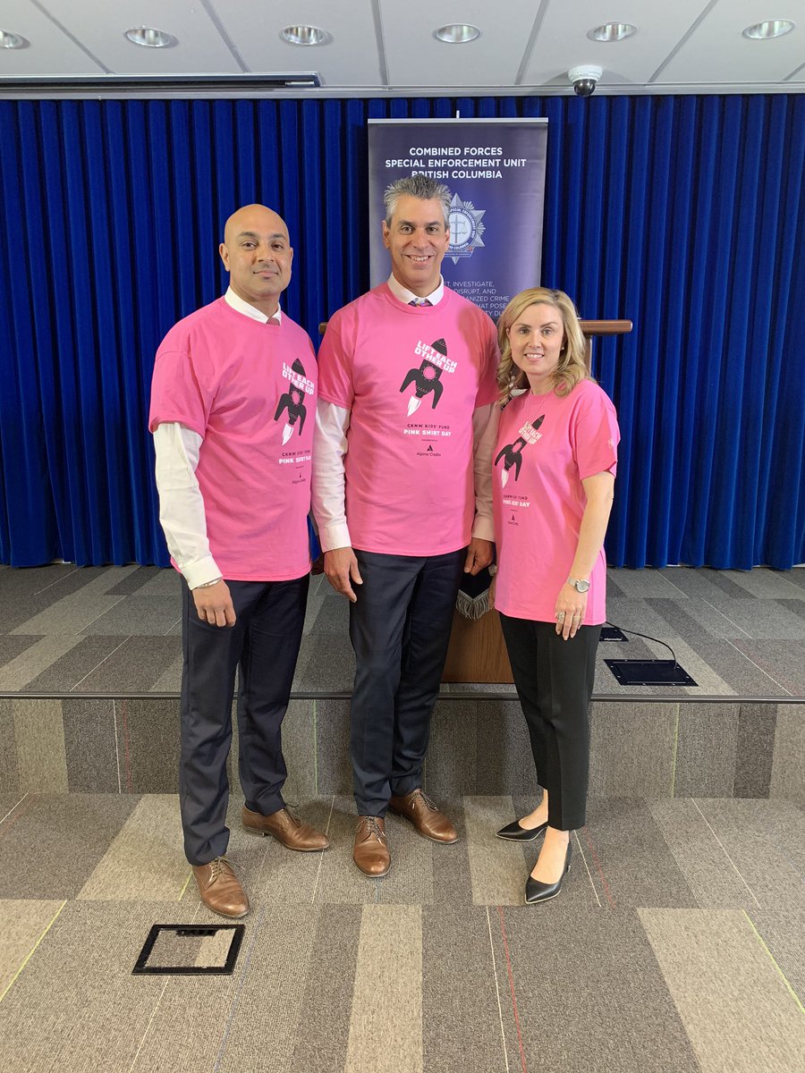 Happy #PinkShirtDay2020! We’re wearing our pink shirts in support of #antibullyingday here @cfseubc. Bullying in all forms is unacceptable.  @VancouverPD @RCMP_GRC_EDIVCO #bekind #speakup #standtogether