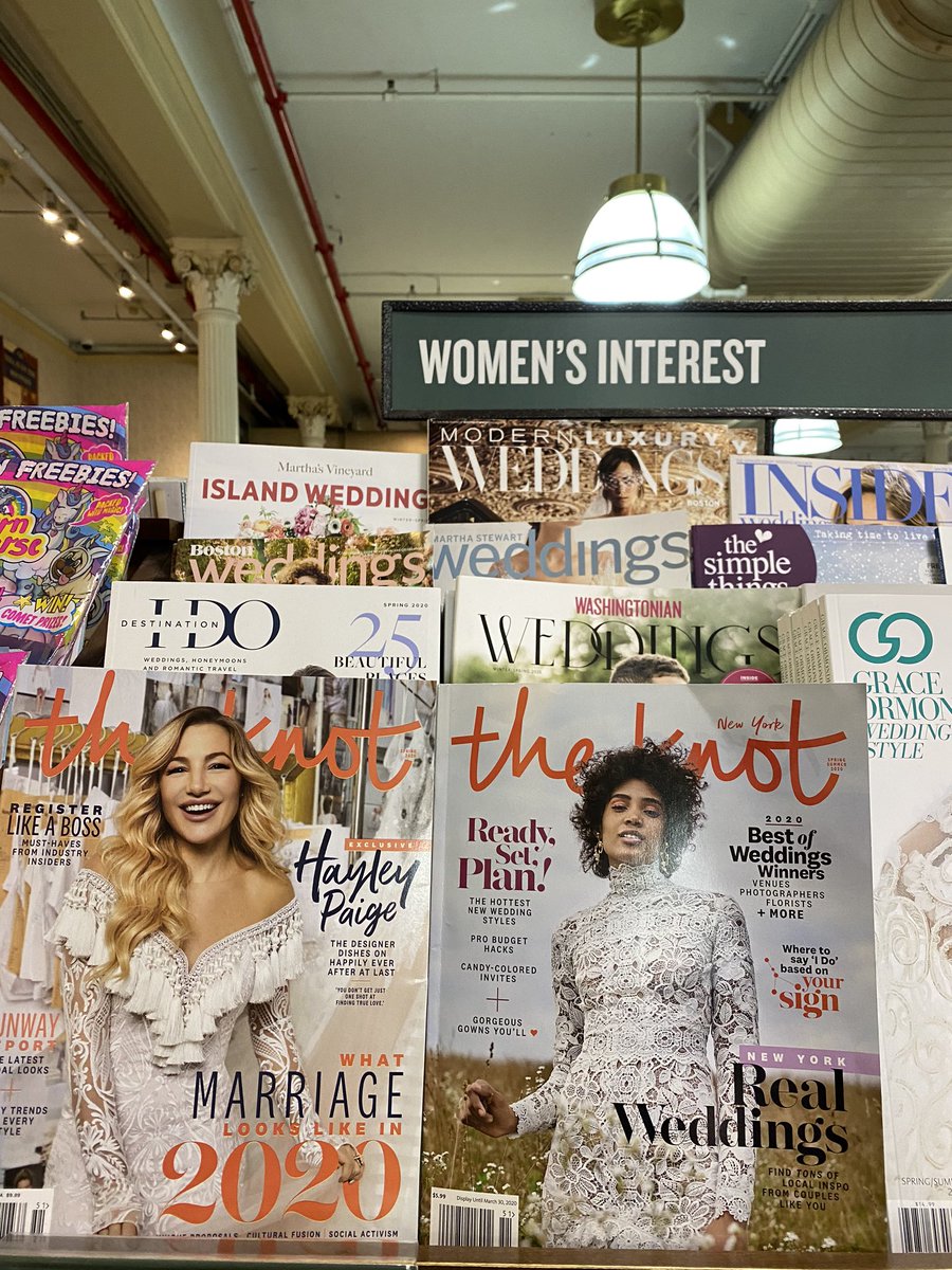 HereInNYC's tweet photo. I usually don’t point these things out, but come on @BNBuzz... wedding magazines are not just “women’s interest.” Men do marry other men, right? All the BN locations I’ve been to have them in the same section, just label it weddings. #LGBTQ #gay #marriage #wedding @LogoTV https://t.co/xOANekVHrY