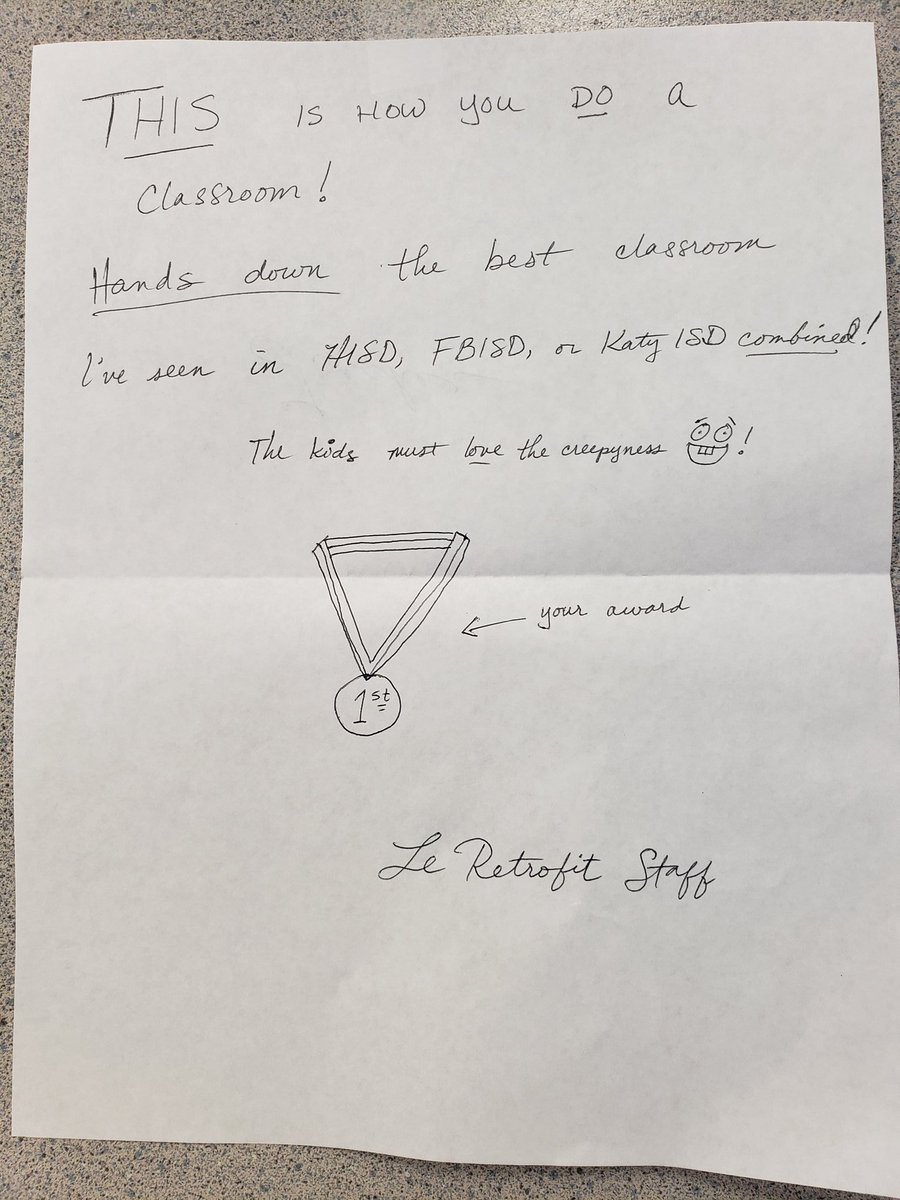 Was about to make some oatmeal when I found a letter in my microwave in my lab. It made my day.