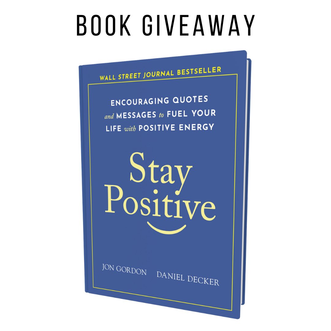 JonGordon11's tweet image. We’re giving away a few copies of our bestselling book STAY POSITIVE. For a chance to win: 

1. Like + Retweet This
2. Comment with a 😀

We’ll pick a few winners at random on March 3. Bonus, tag a friend they could win too!

*Twitter not affiliated. No purchase necessary.