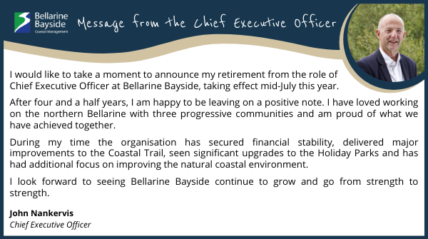 Please see below a message from our Chief Executive Officer.