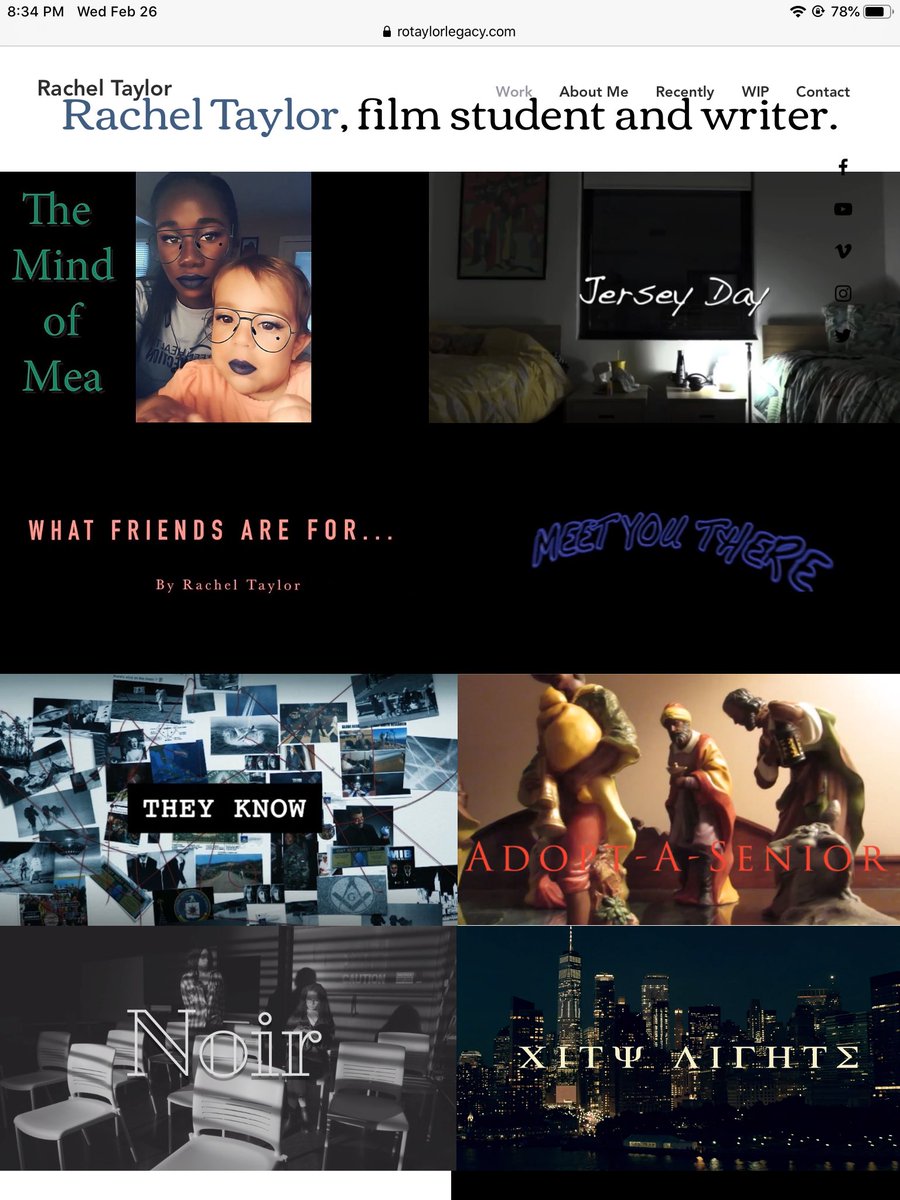 QveenTaylor22's tweet photo. February is coming to an end &amp; what an amazing month it has been! Since January I’ve added 5 films to my resume &amp; look forward to adding many more. Thanks to #SonorousTheMusical I am officially on IMDB! 
#FilmStudent #SCADAtlanta #Cinematography #Editing
https://t.co/OHyIS7T8zu https://t.co/Wvfgyrd7zh