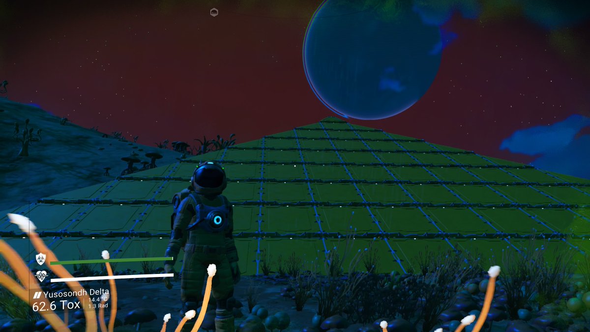 appetite4games's tweet photo. Pyramid is built took nearly 2hours 😁 next live stream will do the interior .. #NoMansSky #NoMansSkyLivingShip #NoMansSkyBeyond #PS4 @NoMansSky #follow #retweet #RETWEEET https://t.co/COLAByQ66v