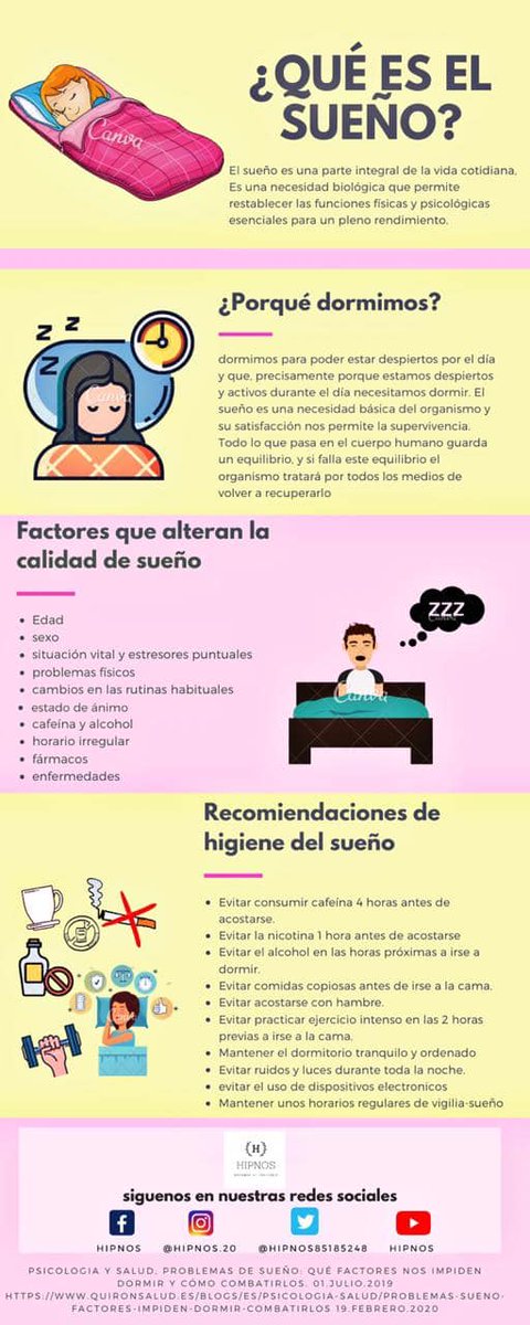 HIPNOS85185248's tweet photo. ¿Por qué tenemos que dormir?

Simplemente porque el sueño es una necesidad básica del organismo y su satisfacción nos permite la supervivencia.
#hipnos #buscandoelequilibrio https://t.co/e0Ht7fYozl