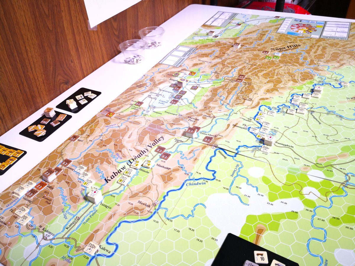 DSSSM00's tweet image. 3/8（日）のゲームマーケット大阪が中止になったため、3/7（土）と3/8（日）の両日は、尼崎会にてOCS『Burma II』のショートシナリオ２：ウ号作戦を（研究）プレイすることになりそうです。参加歓迎ですので、興味のある方はご連絡下さい(^^)

#MultiManPub #ウォーゲーム #ボードゲーム #WW2