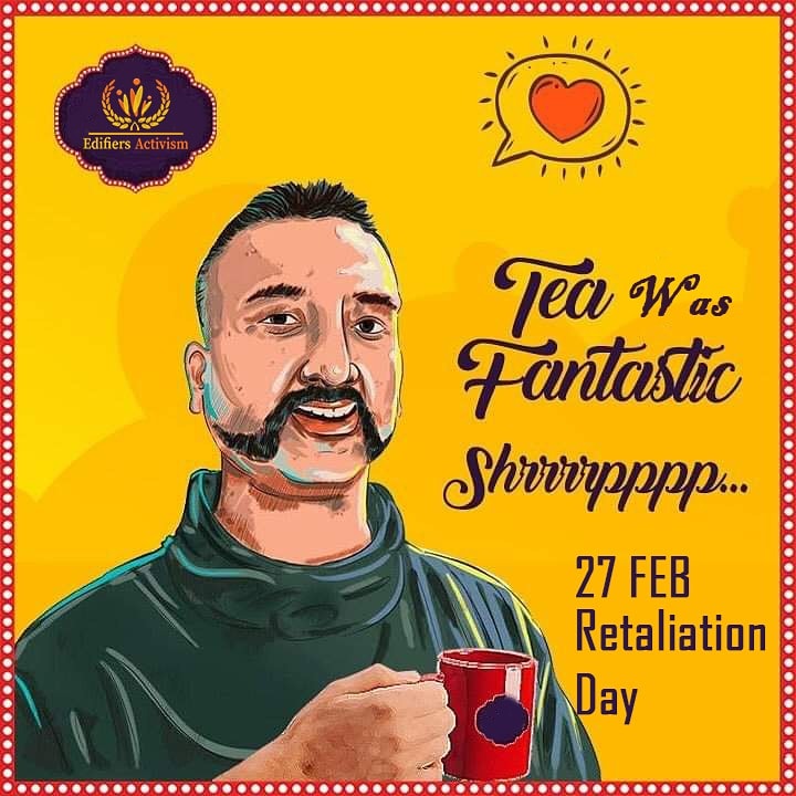 edifiersactivis's tweet photo. Happy Retaliation Day! 
As a tribute to the retaliatory attack by the Pakistan Air Force (PAF) after India’s botched Balakot airstrike.

#LetsBuildNation
#LetsBringChange
#EdifiersActivism https://t.co/XUXKoXcGLM