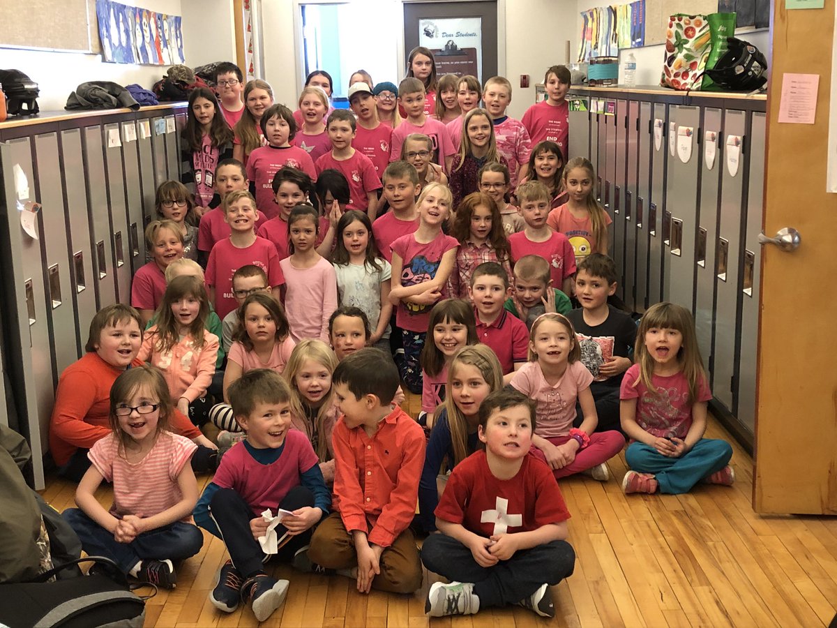 bothaschoolCSD's tweet photo. Pink Shirt Day at Botha School! #csd71 #bothaAbschool https://t.co/nvdZnDCvHN