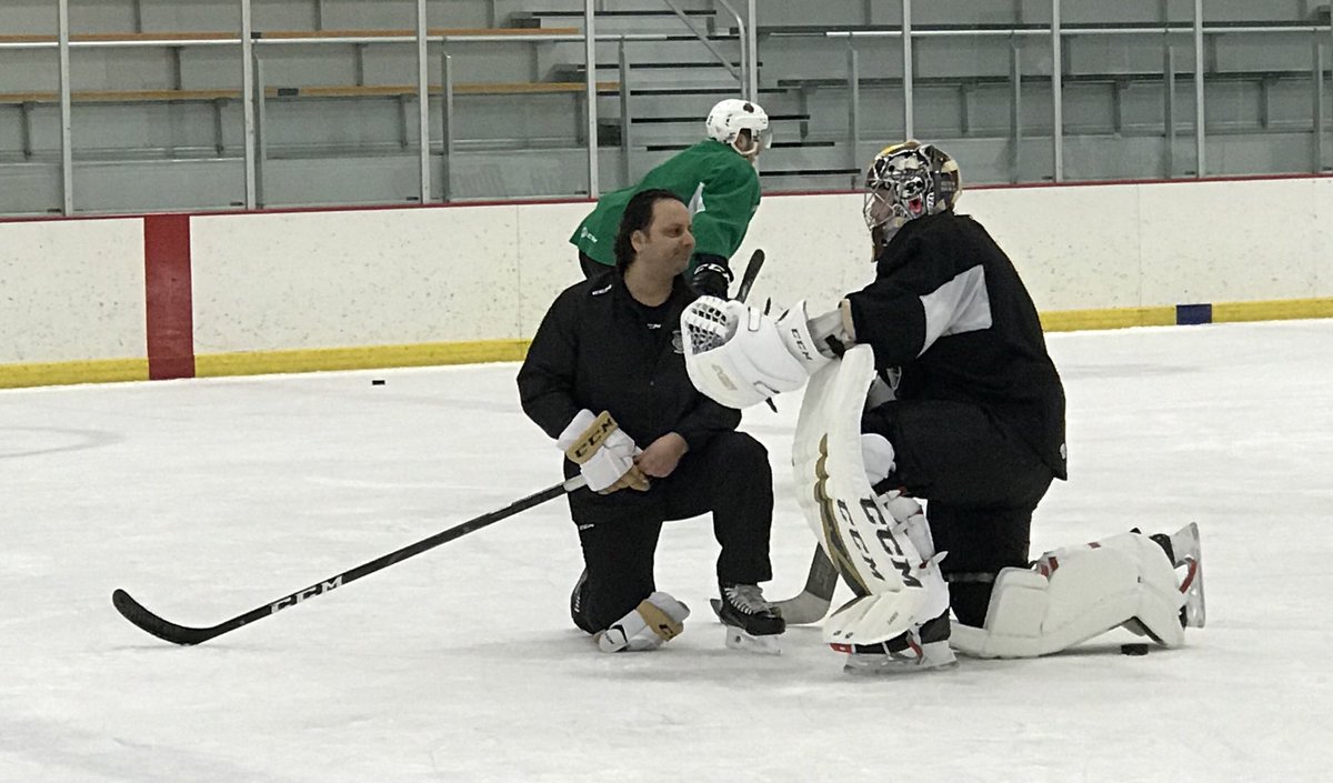 Chicago_Wolves's tweet photo. We’d like to congratulate @RosatiMike on being named the @GoldenKnights’ Head Goalie Coach! 

We feel so honored to have worked with Mike here in Chicago and we wish him the very best. https://t.co/2aU4EQcV16