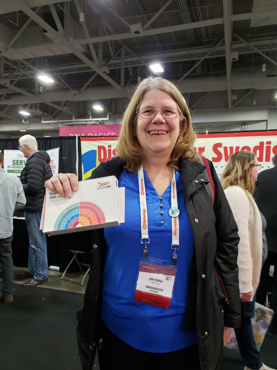 FamilyTreeDNA's tweet image. She&apos;s a winner! #ydna @RootsTechConf  #Rootstech2020 Booth 1117 in the Expo Hall.