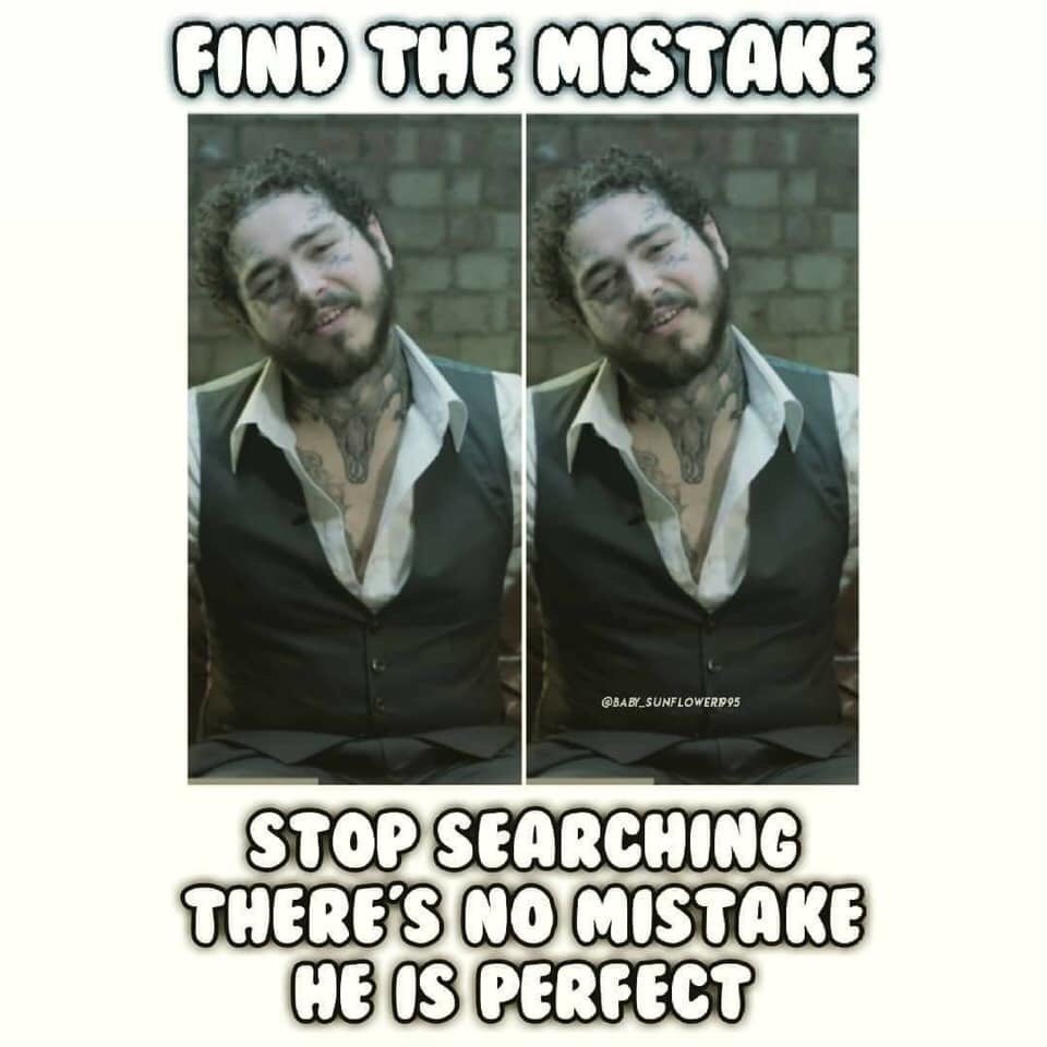 Perfection <a href="/PostMalone/">Post Malone</a>  <a href="/rriproarin/">GPop (my friends call me Prettyface)</a>  ❤️