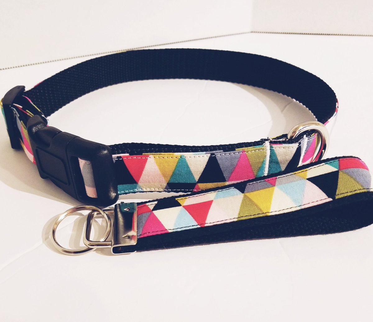 geometric dog collar