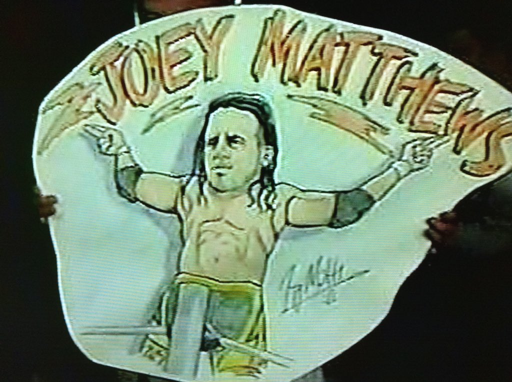 OVW superstars on fans posters from various Ohio Valley Wrestling television tapings.