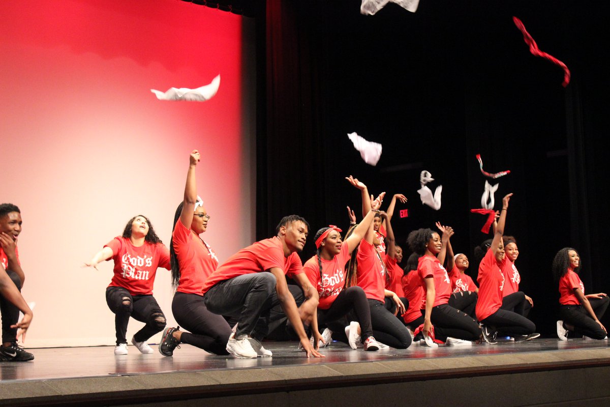 NFHS_TrueNorth's tweet photo. What a show! Day 1 of our BHM Program, A Serious Moment in Time: Take 4, was amazing! Students and staff can still experience the event during the day tomorrow, and the final performance takes place tomorrow evening at 7 p.m. for parents and the community.  #trueNorth #excellence https://t.co/E8DUxauhF5