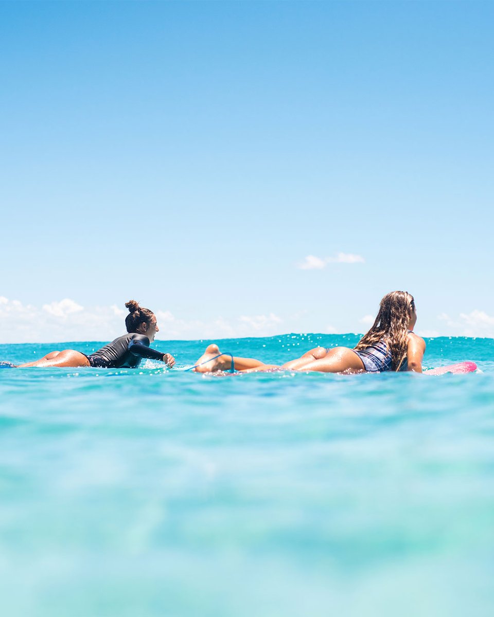 ripcurl's tweet photo. Rip Curl surfers Kobie Enright and @Leah Thompson starting the day right, in #BombshellSeries. https://t.co/8lDb1o33Sp