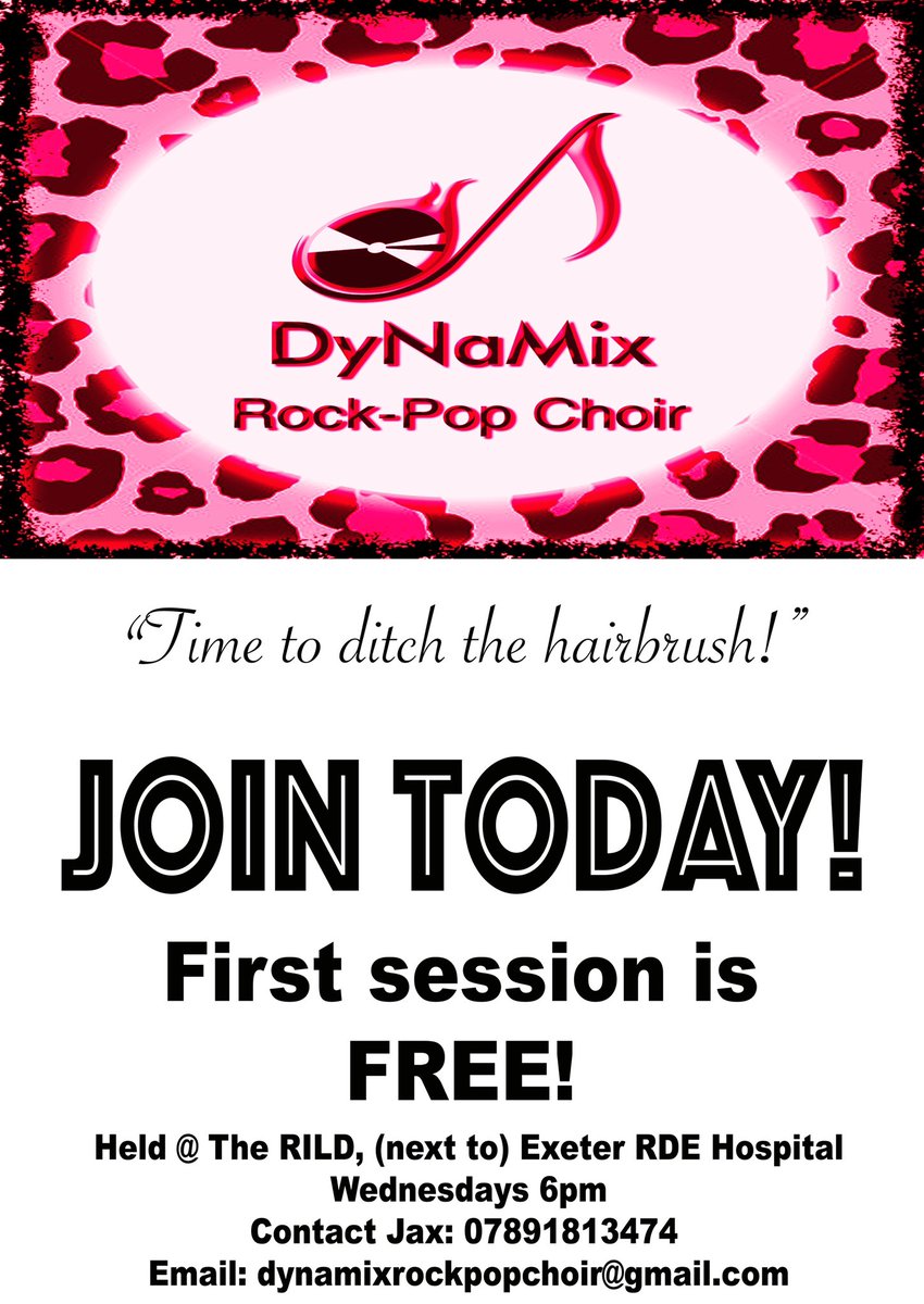 ❤️ DyNaMix Choir - Exeter WANT YOU! ❤️ Love singing? Need something sociable? Like to have a giggle? Join us today! 👇 #singing #exeter #choir <a href="/UniofExeter/">University of Exeter</a> <a href="/exeter/">exeter</a> #whatsoninexeter